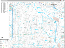 Huntington Park Wall Map Premium Style 2026